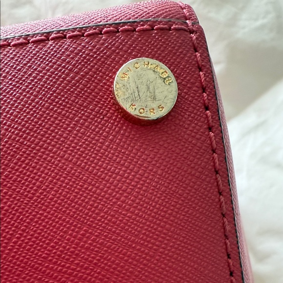 Michael Kors Fuchsia Studded Satchel - Picture 7 of 8